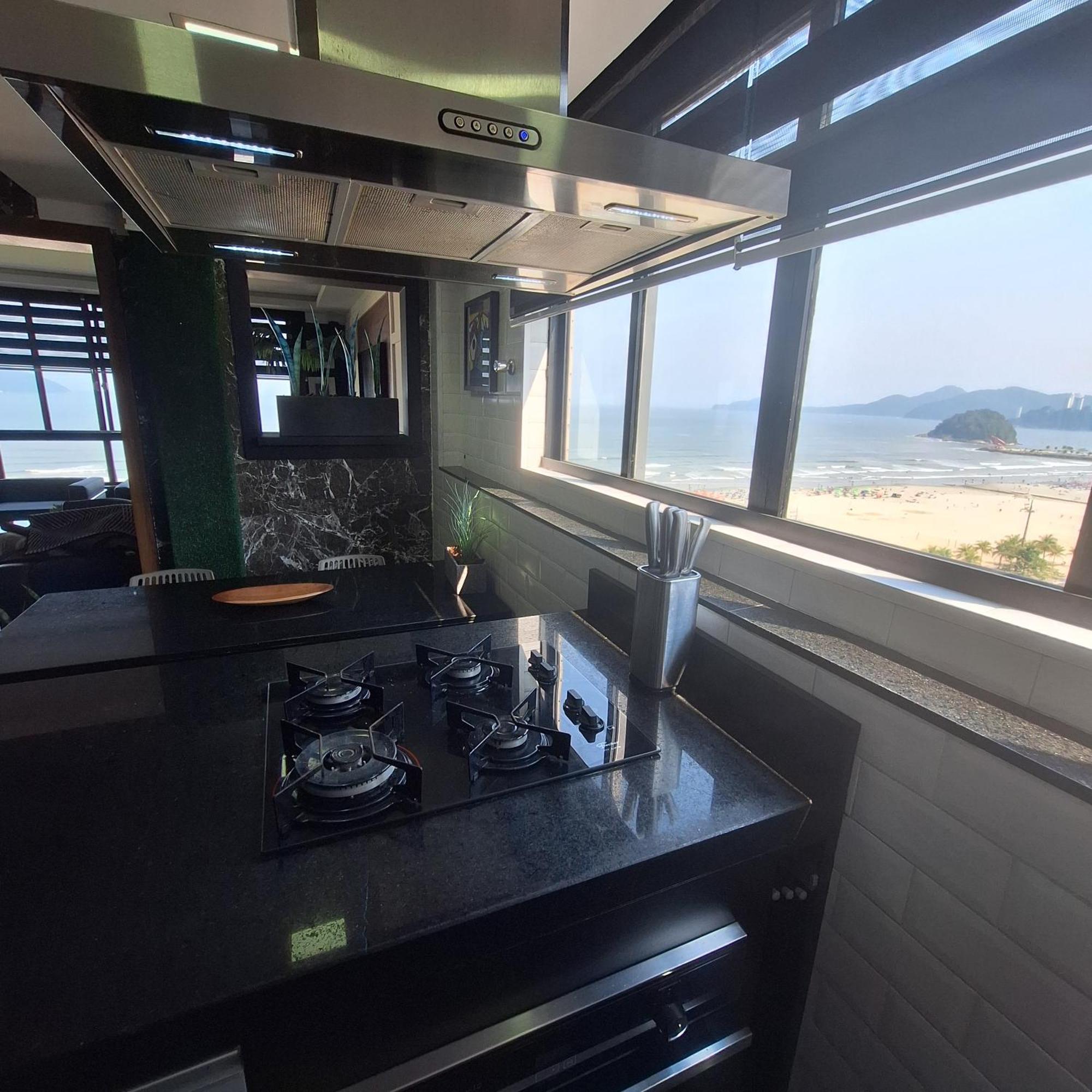 Apartamento Frente Mar Moderno 130M2 Santos Kültér fotó